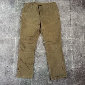 Women's Kuhl Rydr Espresso Brown Double Knee Front Hiking Climbing Pants Sz 16 R